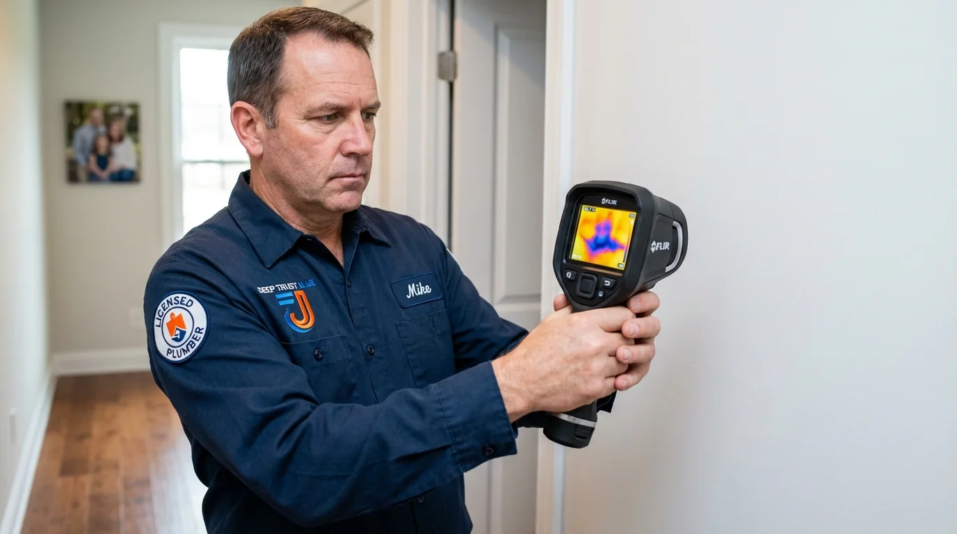 Thermal imaging leak detection by Johns Plumbing LLC in Woodway